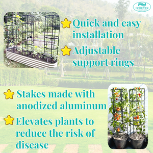 Forever Garden Plant Cages, Set of 3